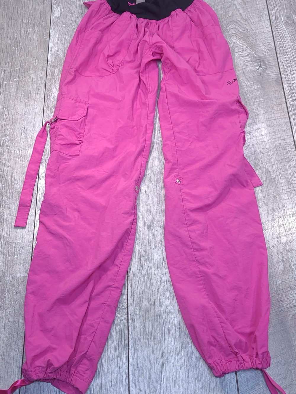Zumba cargo fitness activewear pull on stretch waist medium